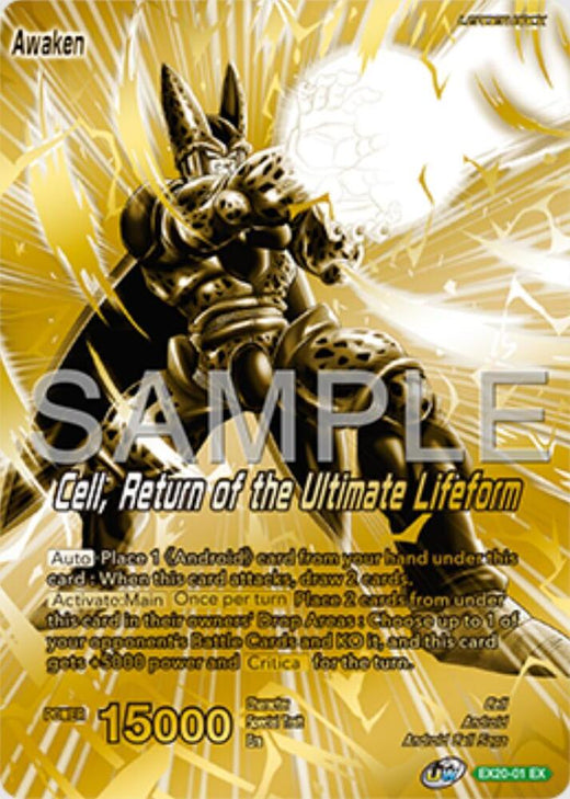 Cell // Cell, Return of the Ultimate Lifeform (Championship Golden Card 2025 Vol.1) EX20-01 Promo Foil