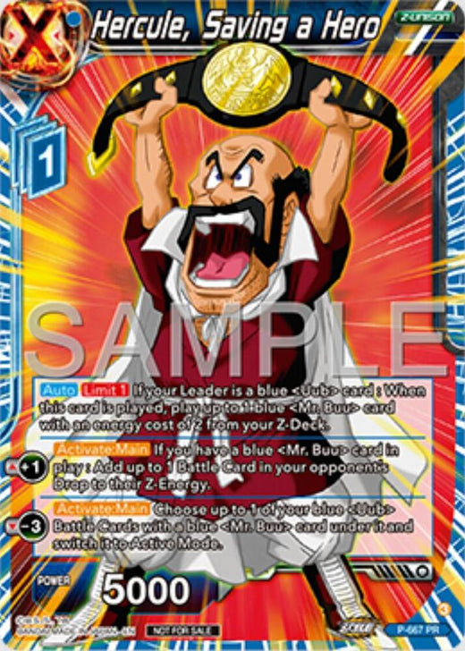 Hercule, Saving a Hero (Zenkai Series Tournament Pack Vol.11) P-667 Promo