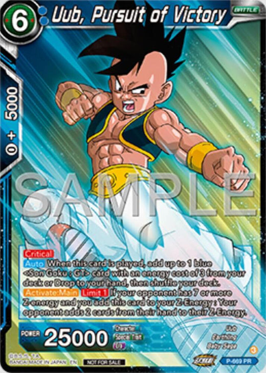 Uub, Pursuit of Victory (Zenkai Series Tournament Pack Vol.11) P-669 Promo