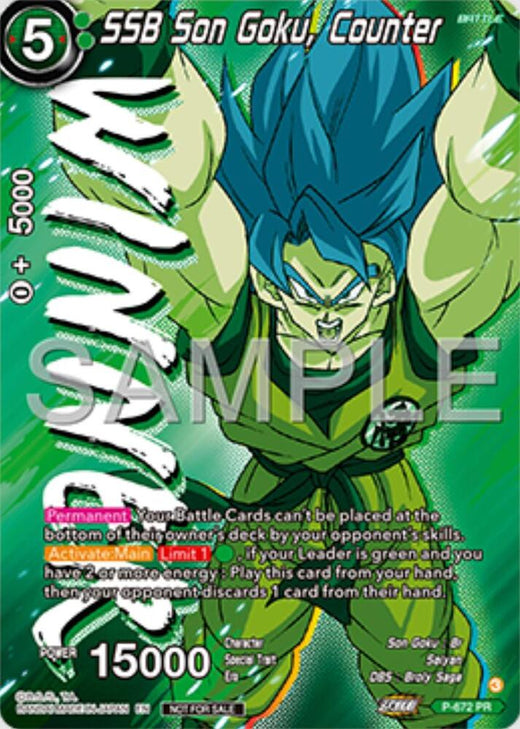 SSB Son Goku, Counter (Zenkai Series Tournament Pack Vol.11) (Winner) P-672 Promo Foil