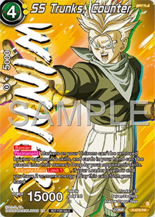 SS Trunks, Counter (Zenkai Series Tournament Pack Vol.11) (Winner) P-676 Promo Foil