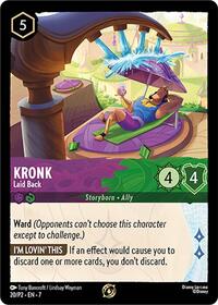 Kronk - Laid Back | Disney Lorcana Promo Cards | Promo | Cold Foil | #20