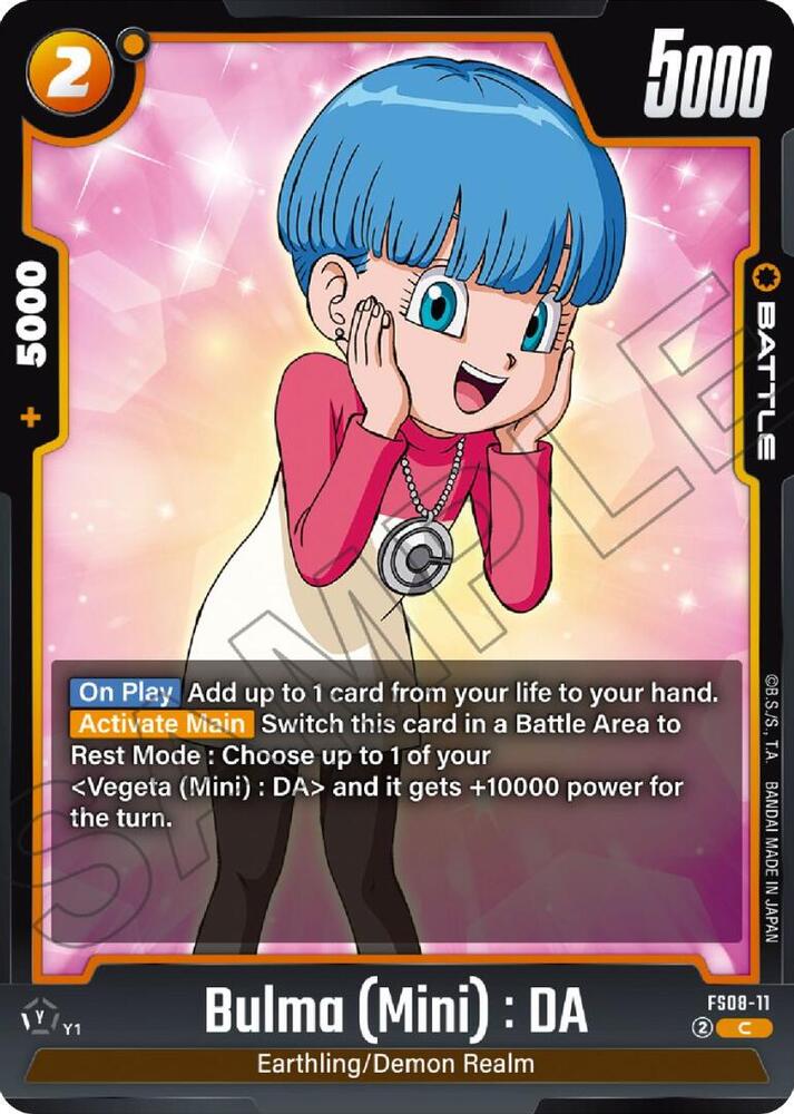 DBS Fusion World: Starter Deck 8: Vegeta (Mini) Super Saiyan 3 Singles