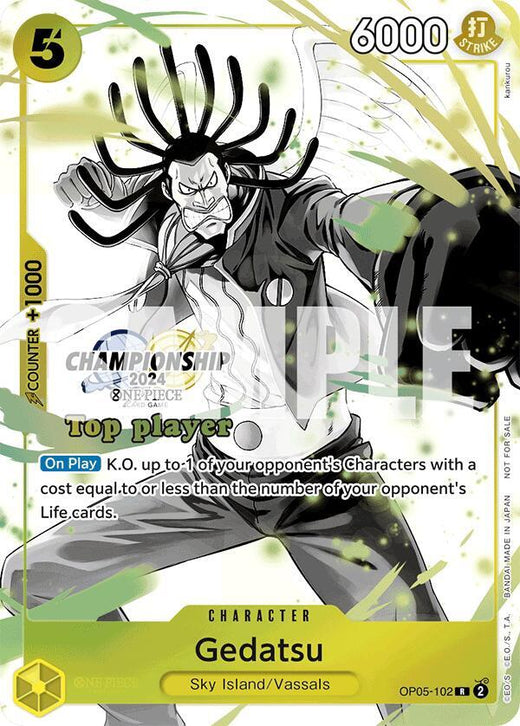 Gedatsu (Championship 2024 Top Player Pack Vol. 2) OP05-102 R Foil