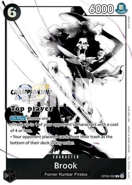 Brook (Championship 2024 Top Player Pack Vol. 2) OP06-092 R Foil