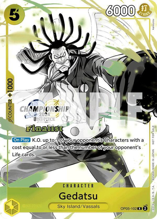 Gedatsu (Championship 2024 Finalist Card Set Vol. 2) OP05-102 R Foil