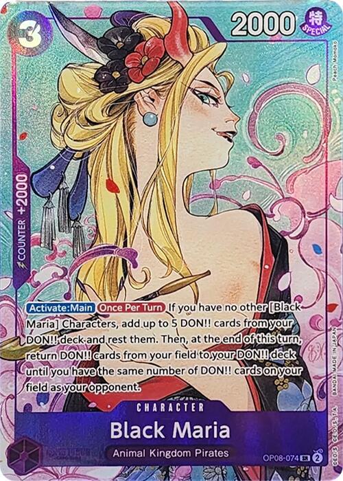 Black Maria (Illustration Box Vol.2) OP08-074 SR Foil