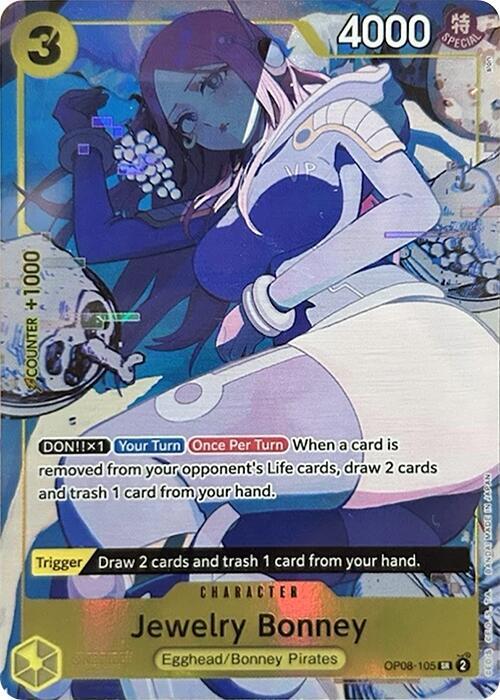 Jewelry Bonney (Illustration Box EX) OP08-105 SR Foil