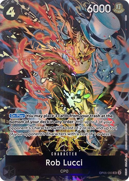 Rob Lucci (Illustration Box EX) OP05-093 SR Foil