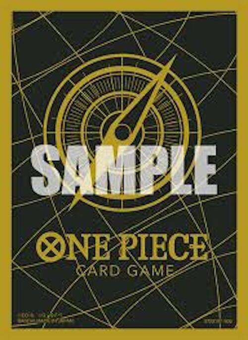 One Piece Card Game Official Sleeves: BANDAI Card Games Fest 23-24 Standard Black & Gold (70-Pack)