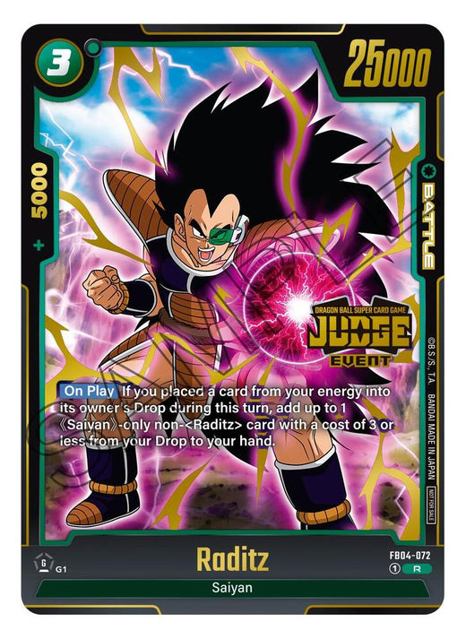 Raditz (Paquete de Juez (Juez de Evento) 03) FB04-072 R Foil