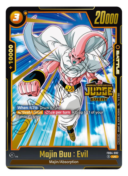 Majin Buu : Maldad (Paquete de juez (Juez de evento) 03) FB04-092 UC Brillante