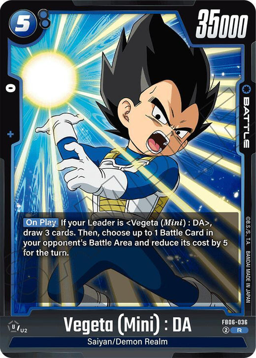 Vegeta (Mini) : DA FB06-036 R Foil