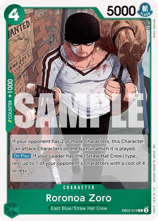 Roronoa Zoro EB02-019 R Foil