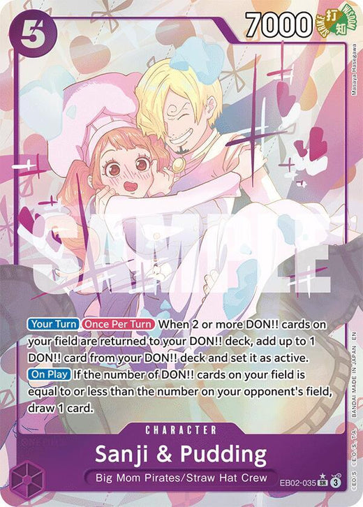 Sanji & Pudding (Alternate Art) EB02-035 SR Foil