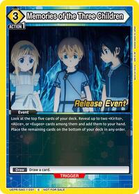Memories of the Three Children | UE07BT: Sword Art Online Release Event Cards | Common | Normal | #UEPR/SAO-1-031