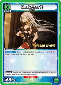 Musketeer X | UE07BT: Sword Art Online Release Event Cards | Common | Normal | #UEPR/SAO-1-094