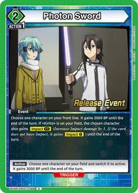 Photon Sword | UE07BT: Sword Art Online Release Event Cards | Common | Normal | #UEPR/SAO-1-099