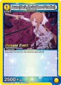 Asuna (Stacia, the Goddess of Creation) (020) | UE07BT: Sword Art Online Release Event Cards | Uncommon | Normal | #UEPR/SAO-1-020
