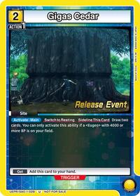 Gigas Cedar | UE07BT: Sword Art Online Release Event Cards | Uncommon | Normal | #UEPR/SAO-1-029