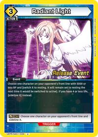 Radiant Light | UE07BT: Sword Art Online Release Event Cards | Uncommon | Normal | #UEPR/SAO-1-034