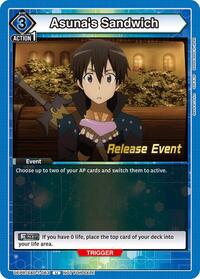Asuna's Sandwich | UE07BT: Sword Art Online Release Event Cards | Uncommon | Normal | #UEPR/SAO-1-063