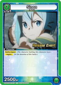 Sinon (074) | UE07BT: Sword Art Online Release Event Cards | Uncommon | Normal | #UEPR/SAO-1-074