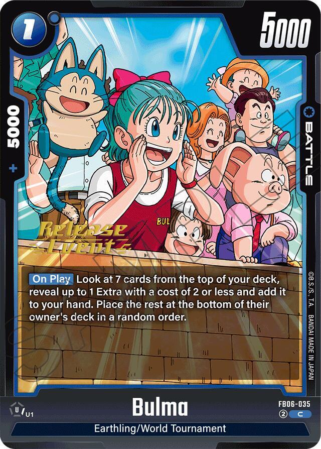 DBS Fusion World: Rivals Clash Release Event Cards Singles