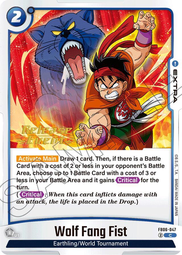 DBS Fusion World: Rivals Clash Release Event Cards Singles
