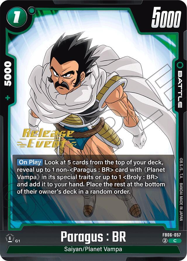 DBS Fusion World: Rivals Clash Release Event Cards Singles