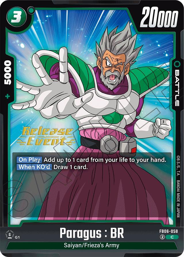 DBS Fusion World: Rivals Clash Release Event Cards Singles