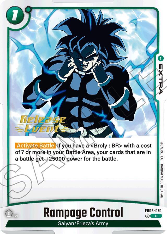 DBS Fusion World: Rivals Clash Release Event Cards Singles