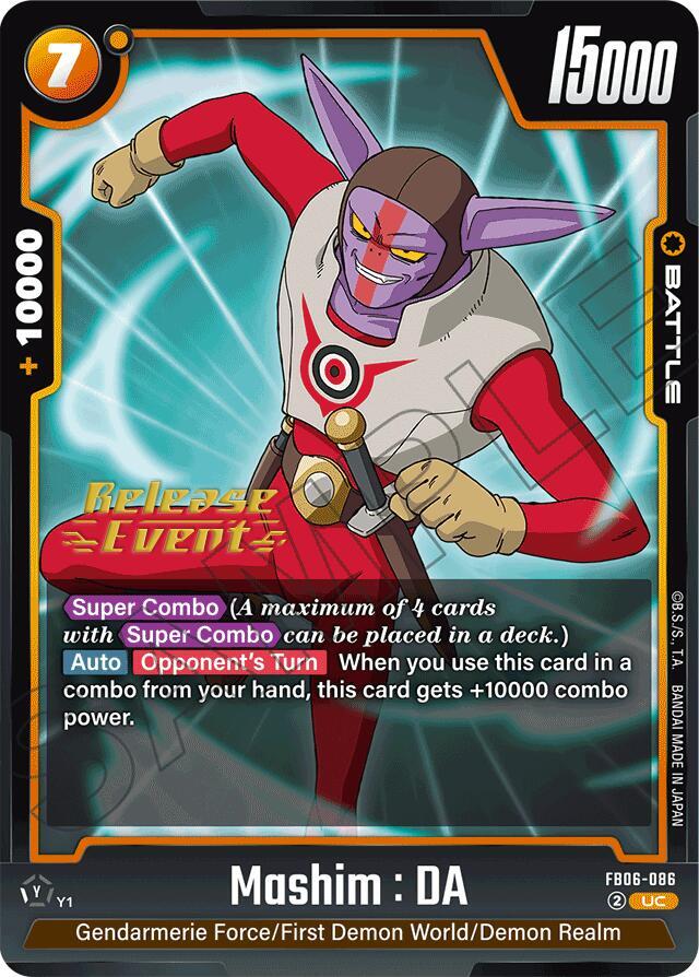 DBS Fusion World: Rivals Clash Release Event Cards Singles