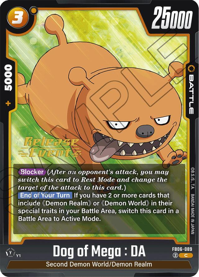 DBS Fusion World: Rivals Clash Release Event Cards Singles