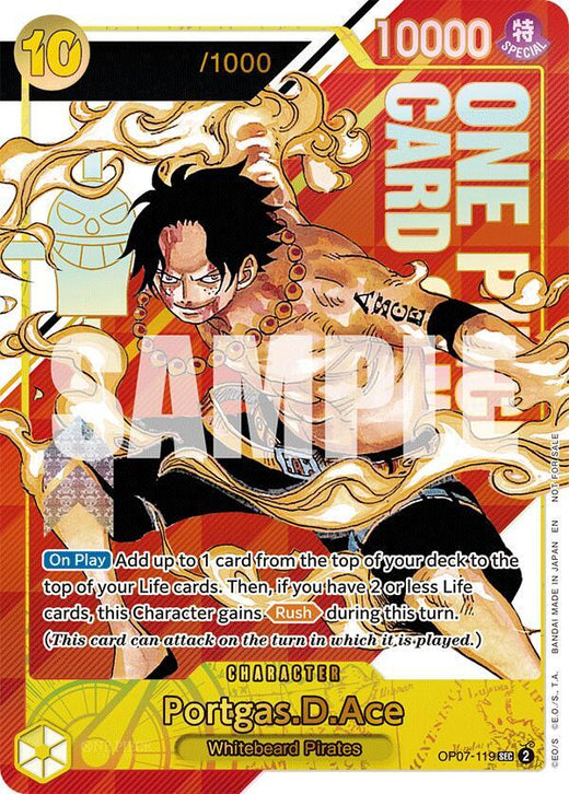 Portgas.D.Ace (Serial Numbered) OP07-119 SEC Foil