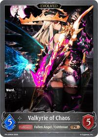 Valkyrie of Chaos (Evolved) | Shadowverse: Evolve Promo Cards | Promo | Normal | #PR-226EN