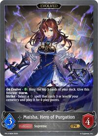 Maisha, Hero of Purgation (Evolved) | Shadowverse: Evolve Promo Cards | Promo | Normal | #PR-218EN