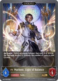 Marlone, Light of Balance (Evolved) | Shadowverse: Evolve Promo Cards | Promo | Normal | #PR-217EN