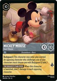 Mickey Mouse - Giant Mouse 199/204 Legendary