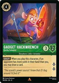 Gadget Hackwrench - Quirky Scientist 99/204 Rare