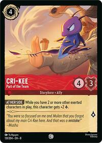 Cri-Kee - Part of the Team 131/204 Common
