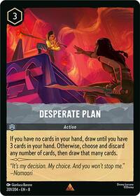 Desperate Plan 201/204 Rare