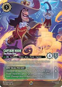Captain Hook - The Pirate King (Enchanted) 215/204 Enchanted Holofoil
