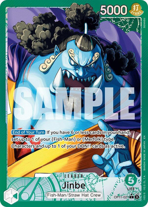 Jinbe (021) (Alternate Art) OP11-021 L Foil
