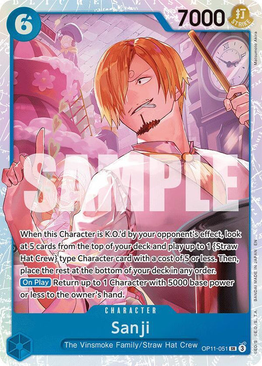 Sanji OP11-051 SR Foil