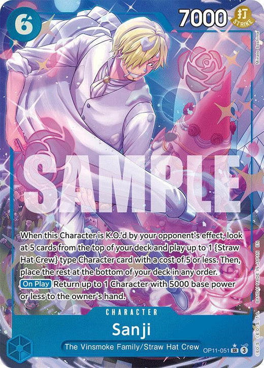 Sanji (Alternate Art) OP11-051 SR Foil