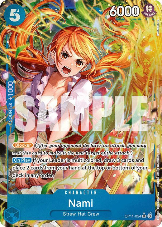 Nami (054) (Alternate Art) OP11-054 SR Foil