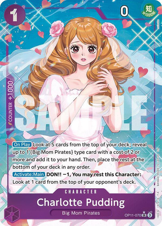 Charlotte Pudding (Alternate Art) OP11-070 SR Foil