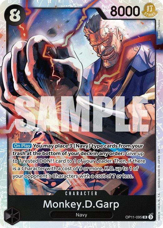 Monkey.D.Garp OP11-095 SR Foil