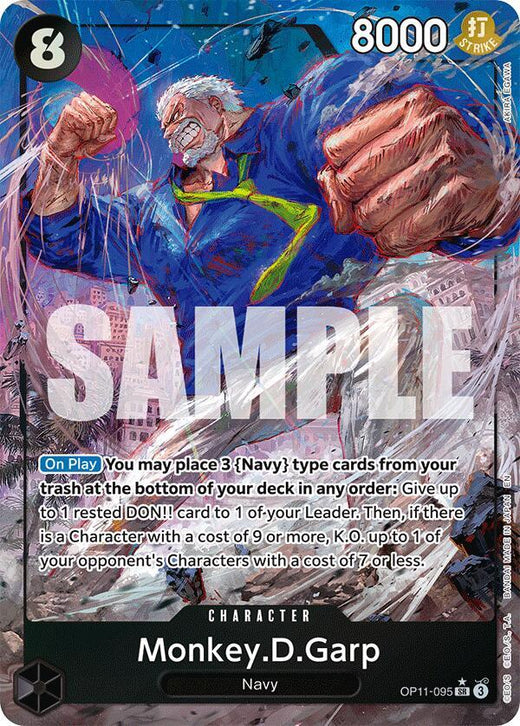 Monkey.D.Garp (Alternate Art) OP11-095 SR Foil